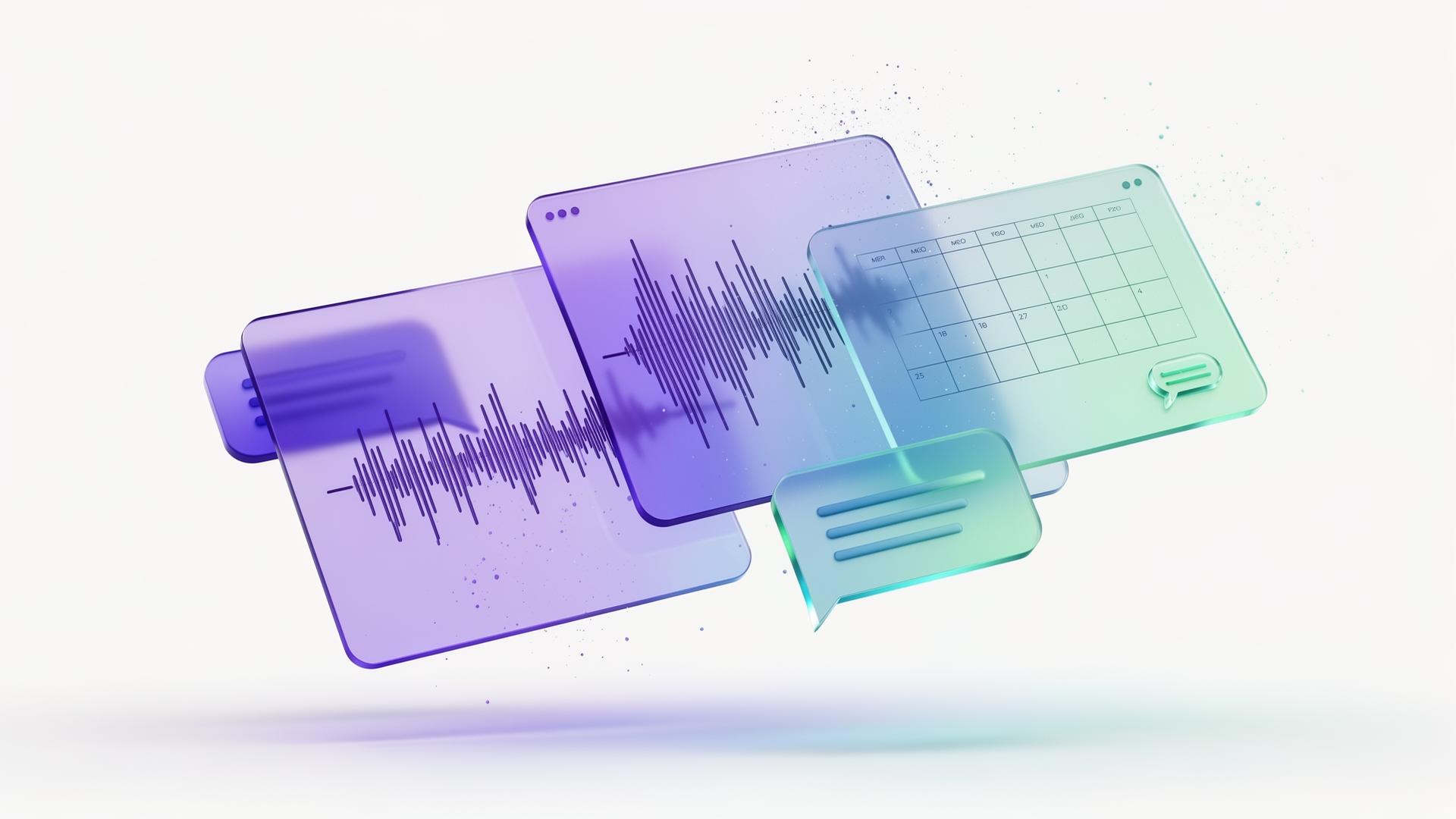AI receptionist interfaces — calls, bookings, and chat
